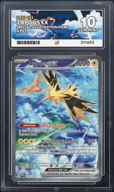 Zapdos ex 202/165 - ACE 10 - 151