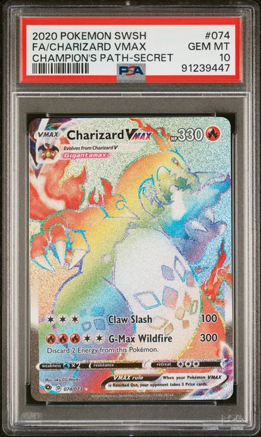 Charizard VMAX 074/073 - PSA 10 - Champion's Path
